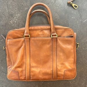 Vintage coach leather briefcase